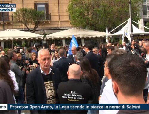 Palermo – Processo Open Arms, la Lega scende in piazza in nome di Salvini