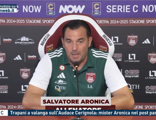 Serie C – Trapani a valanga sull’Audace Cerignola: mister Aronica nel post partita