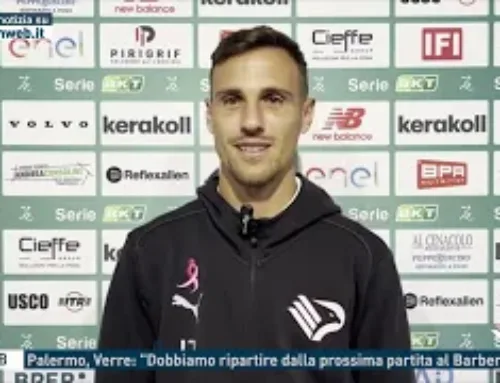 Serie B – Palermo, Verre: “Dobbiamo ripartire dalla prossima partita al Barbera