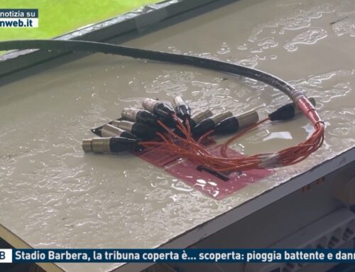 Serie B – Stadio Barbera, la tribuna coperta è… scoperta: pioggia battente e danni