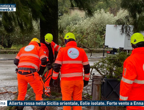 Messina – Allerta rossa nella Sicilia orientale, Eolie isolate. Forte vento a Enna