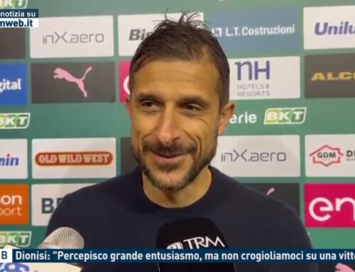 Serie B – Dionisi: “Giocheremo con questo modulo, contento per la prestazione”