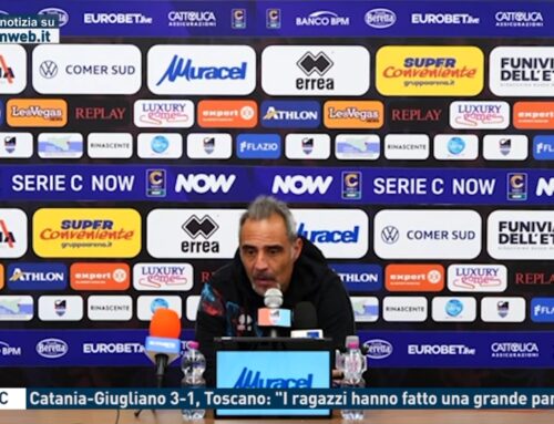 Serie C – Catania-Giugliano 3-1, Toscano: “I ragazzi hanno fatto una grande partita”